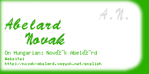 abelard novak business card